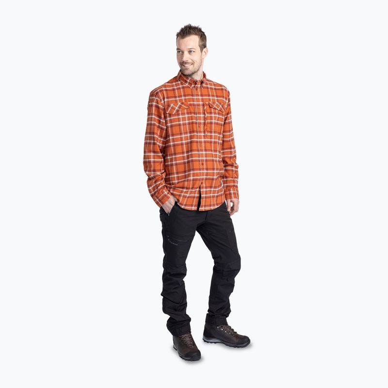 Мъжка фланелена риза Pinewood Abisko Hiking Flannel burned orange 2