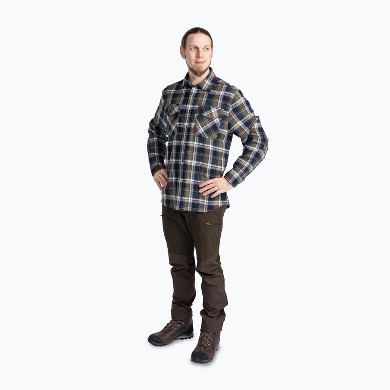 Мъжка риза Pinewood Härjedalen green/navy 2