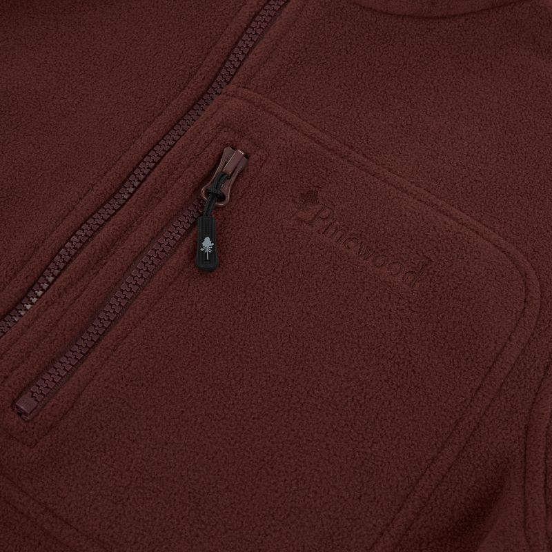 Дамски суитшърт за трекинг Pinewood Finnveden Fleece earth plum 3