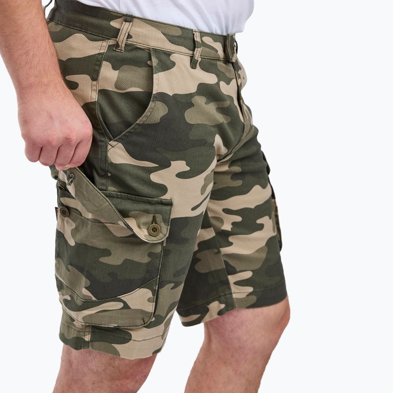 Мъжки къси панталони за трекинг Pinewood Värnamo Serengeti khaki camou 3