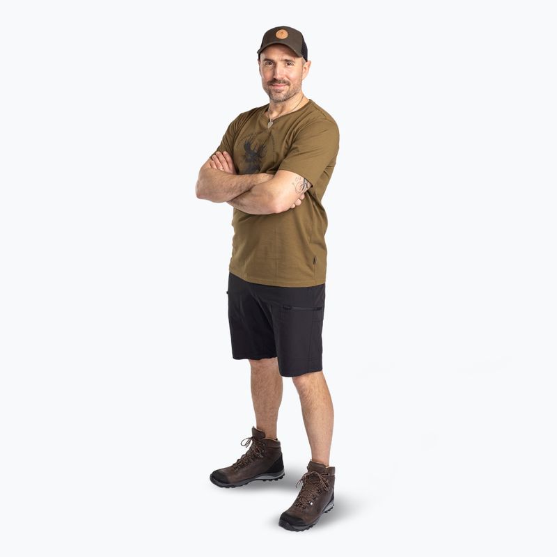 Мъжка тениска Pinewood Moose olive 2