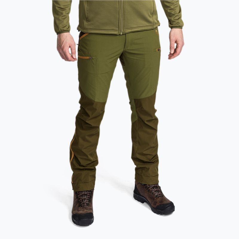 Мъжки панталони с мембрана Pinewood Abisko olive green/h. olive