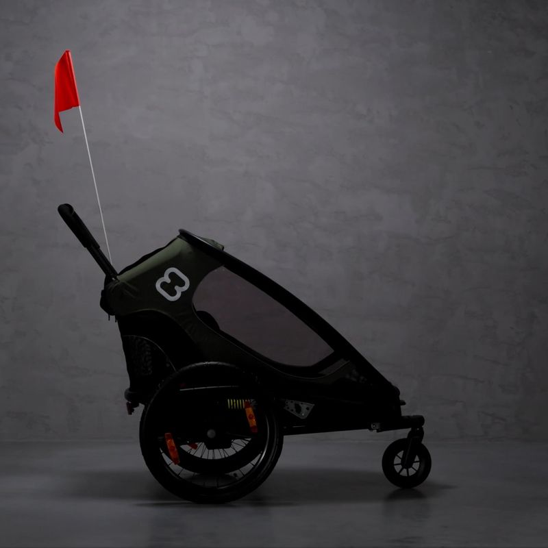 Hamax Outback One ремарке за велосипед черно-зелено 400063_HAM 10