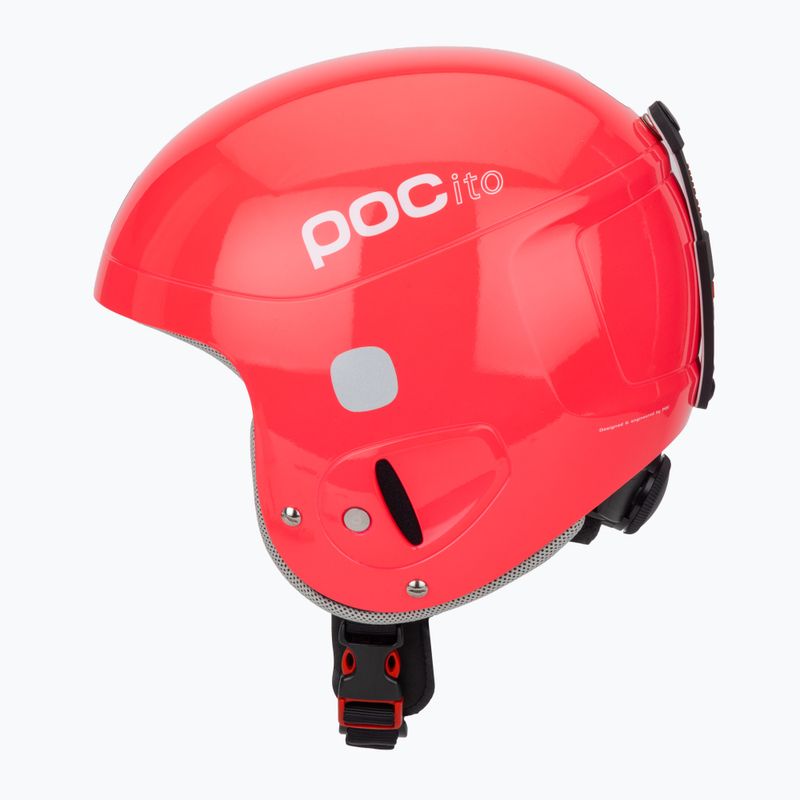 Детска ски каска POC POCito Skull fluorescent pink 3
