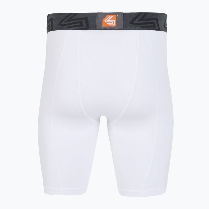 Компресионни шорти с протектор за краката Shock Doctor Compression white 2