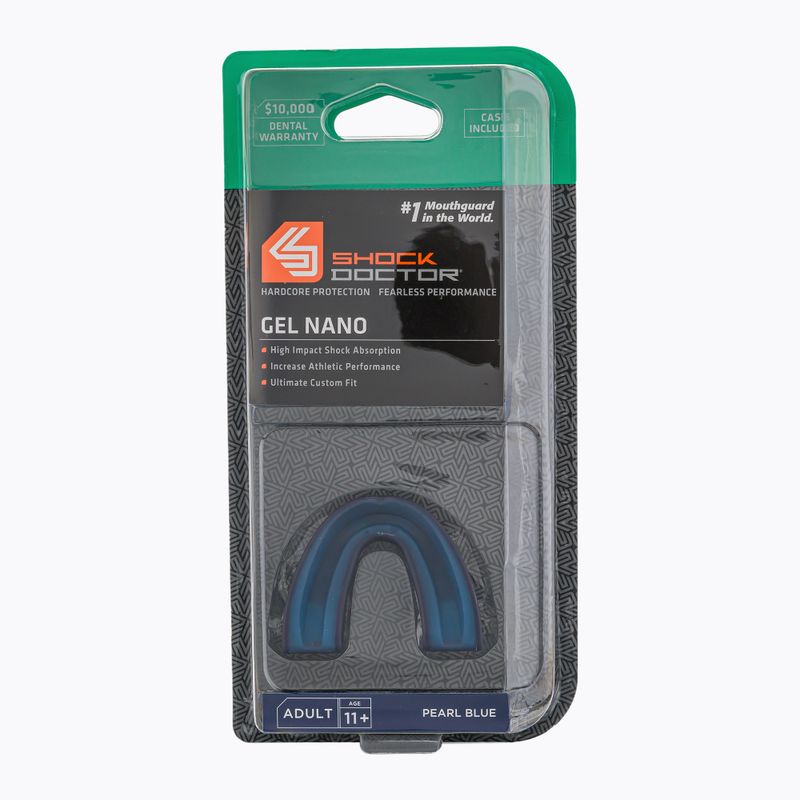 Протектор за челюст Shock Doctor Gel Nano, син SHO12