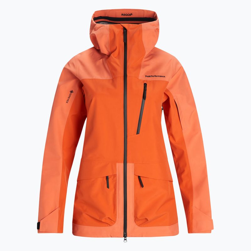 Дамско ски яке Peak Performance Vertical 3L orange G76657060
