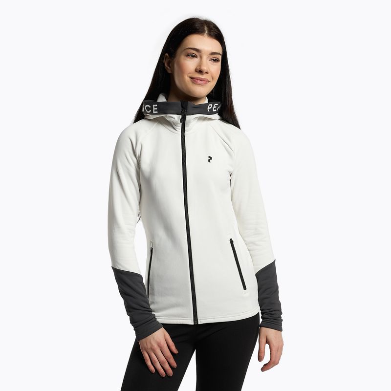 Дамски ски суитшърт Peak Performance Rider Zip Hood white G77089070