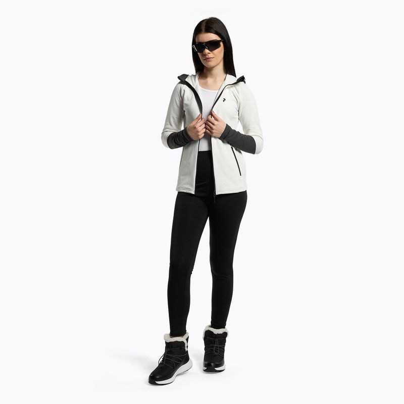 Дамски ски суитшърт Peak Performance Rider Zip Hood white G77089070 2