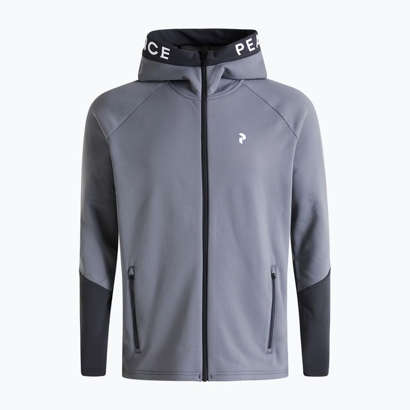 Мъжки суитшърт за трекинг Peak Performance Rider Zip Hood Grey G77244080 6