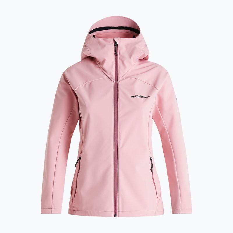 Дамско софтшел яке Peak Performance Explore Hood pink G77109050