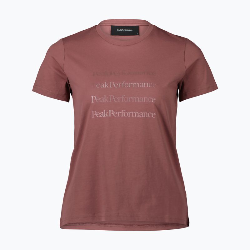 Дамска риза за трекинг Peak Performance Ground Tee brown G77286150