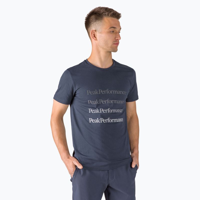 Мъжка тениска Peak Performance Ground Tee тъмносиня риза за трекинг G77284030