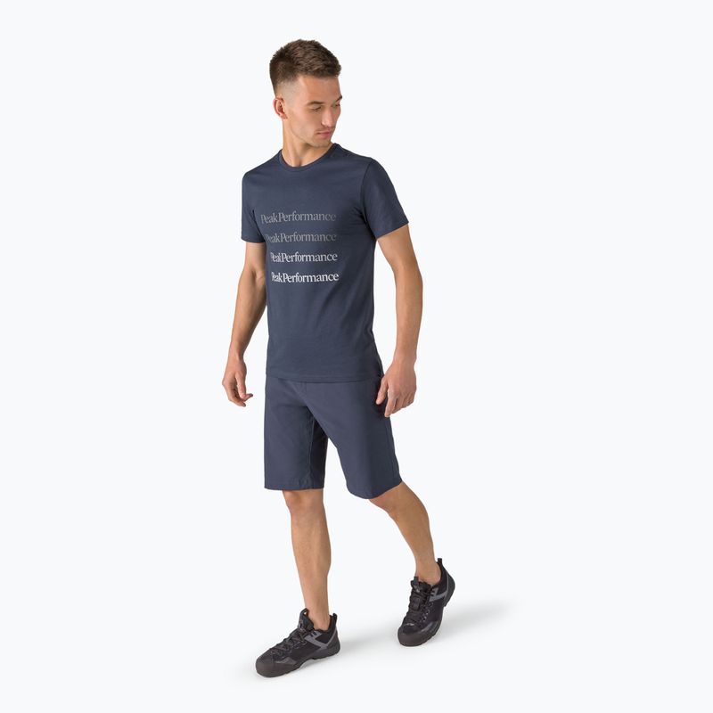 Мъжка тениска Peak Performance Ground Tee тъмносиня риза за трекинг G77284030 2