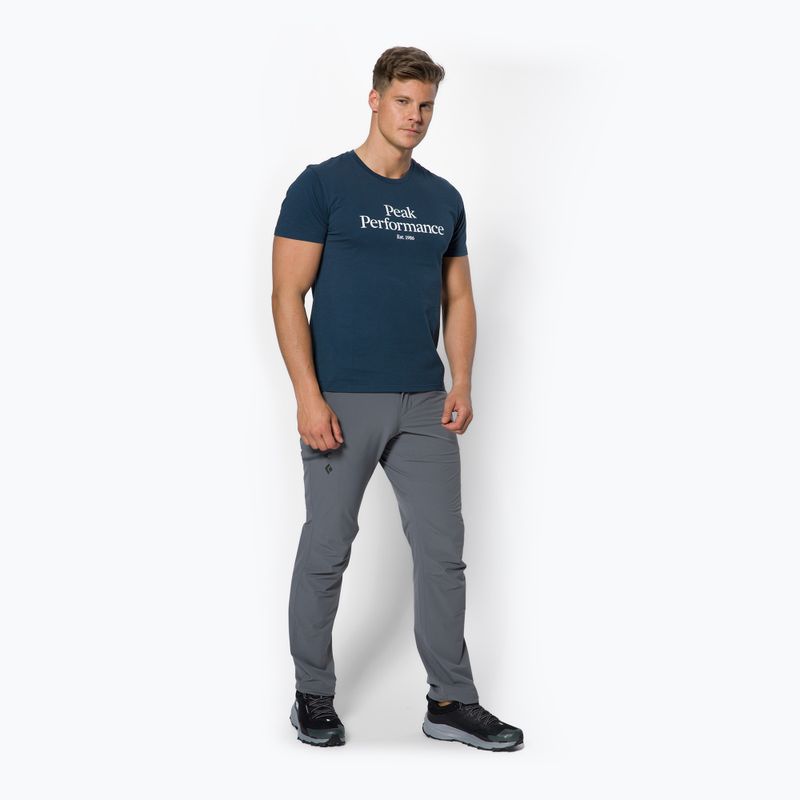 Мъжка риза за трекинг Peak Performance Original Tee navy blue G77266180 2