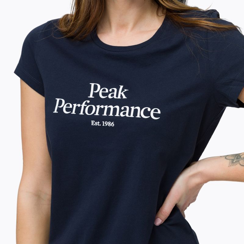 Дамска тениска за трекинг Peak Performance Original Tee navy blue G77280020 4