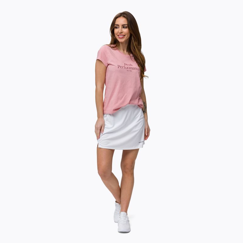 Дамска тениска за трекинг Peak Performance Original Tee pink G77280040 2