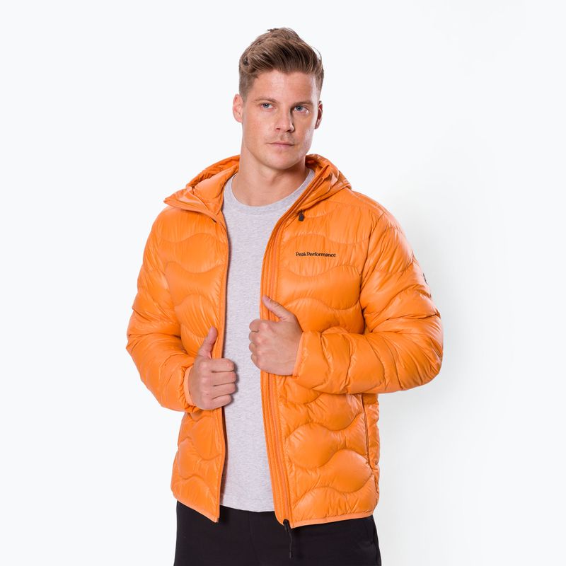 Мъжка качулка Peak Performance Helium Down Hood Orange G77243110