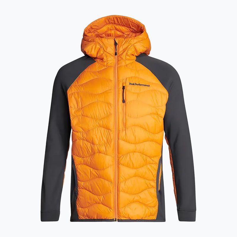 Мъжко яке с качулка Peak Performance Helium Down Hybrid Orange G77227100