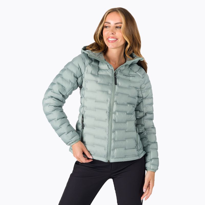 Дамско пухено яке Peak Performance Argon Light Hood green G77254070