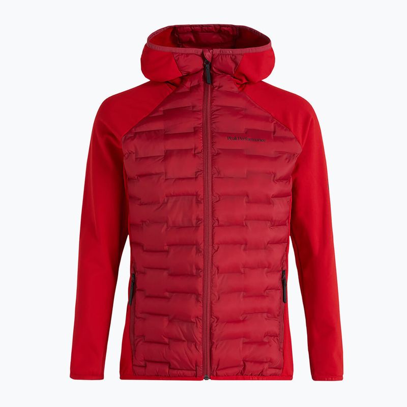 Мъжко яке Peak Performance Argon Hybrid Hood rogue red