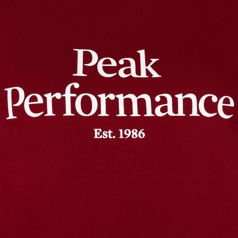 Дамска тениска за трекинг Peak Performance Original Tee red G77700310 3