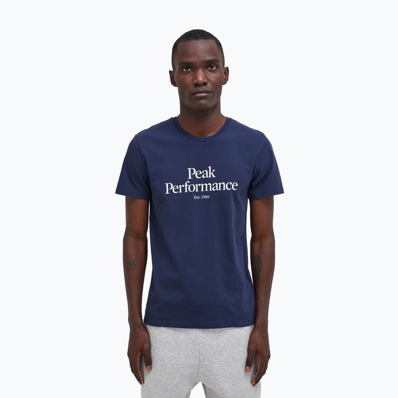 Мъжка риза за трекинг Peak Performance Original Tee navy blue G77692020