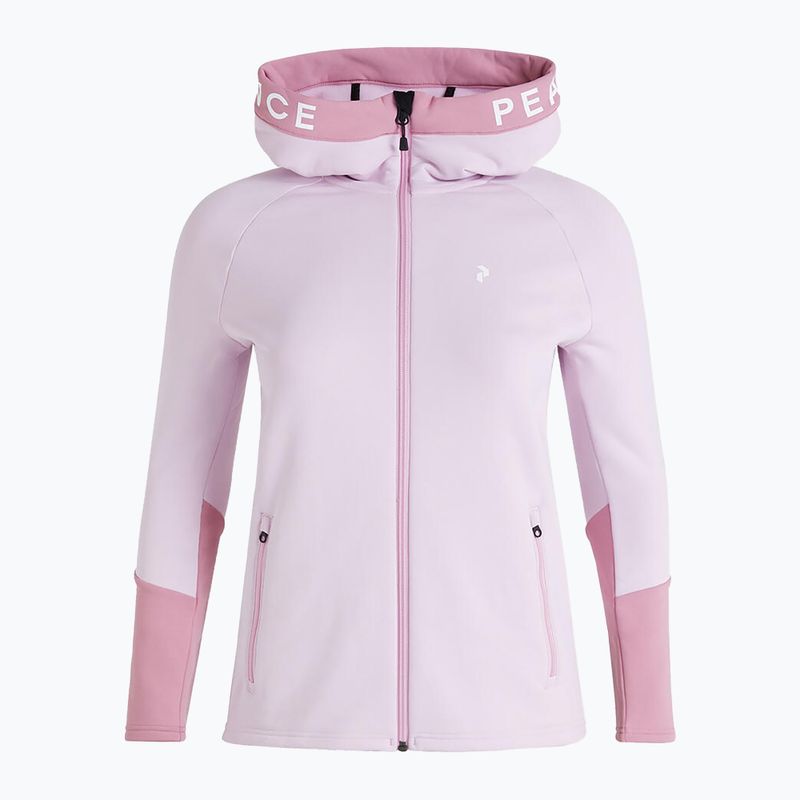 Дамски потник Peak Performance Rider Zip Hood trekking sweatshirt pink G78834070