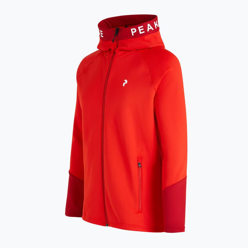 Мъжки суитшърт за трекинг Peak Performance Rider Zip Hood червен G78833010 2