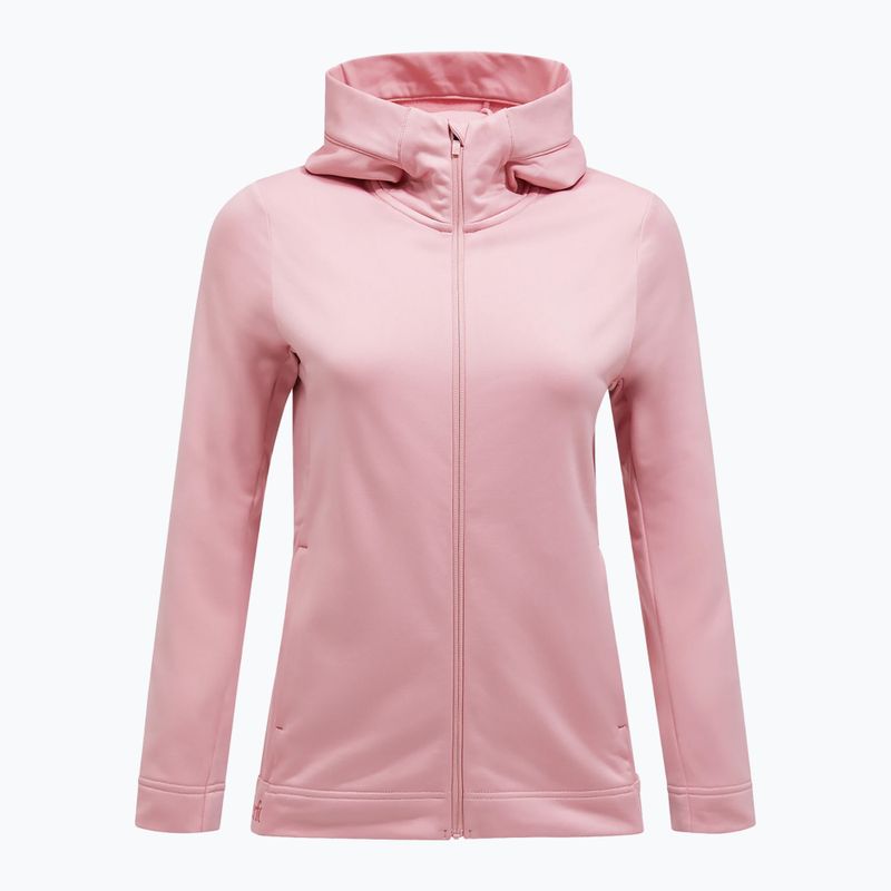 Дамски суитшърт Peak Performance Rider Tech Zip Hood warm blush 4