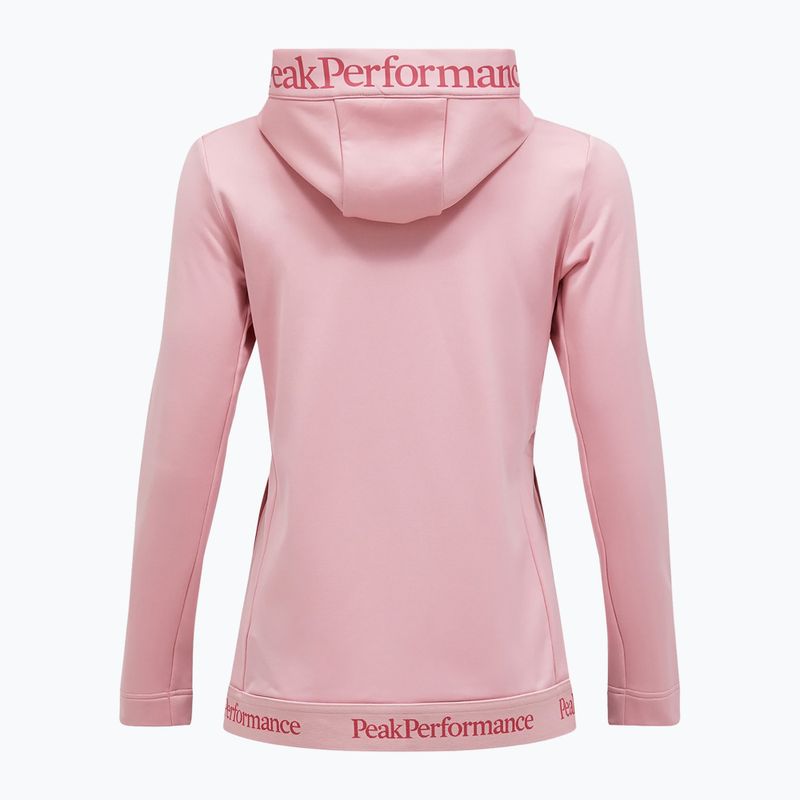 Дамски суитшърт Peak Performance Rider Tech Zip Hood warm blush 5