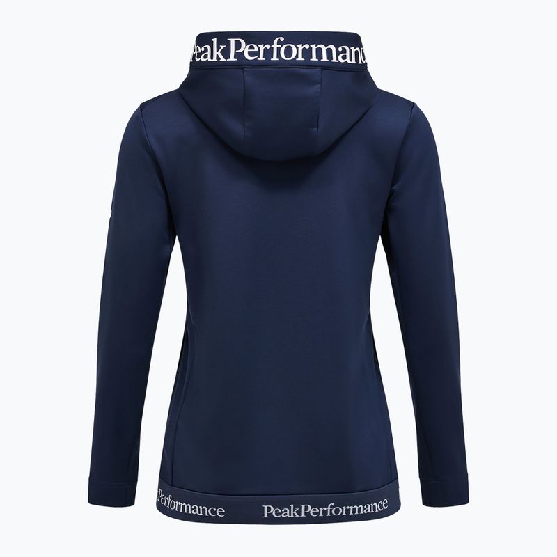 Дамски суитшърт Peak Performance Rider Tech Zip Hood blue shadow 4