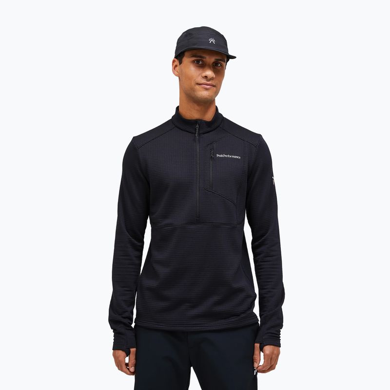Мъжки поларен суитшърт Peak Performance Trail Polartec Power Grid Half Zip black