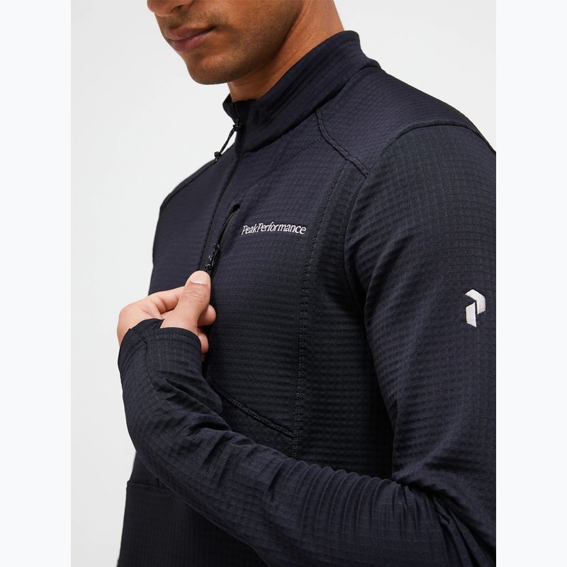 Мъжки поларен суитшърт Peak Performance Trail Polartec Power Grid Half Zip black 3