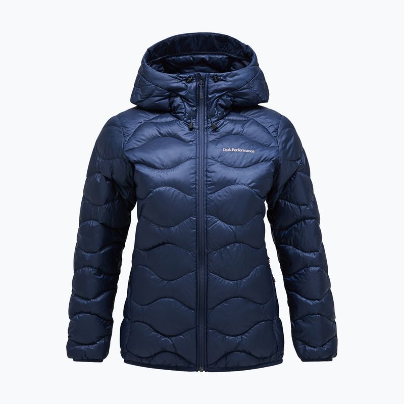 Дамско пухено яке Peak Performance Helium Down Hood blue shadow 4