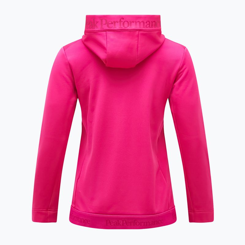 Дамски суитшърт Peak Performance Rider Tech Zip Hoodie beetroot purple 6