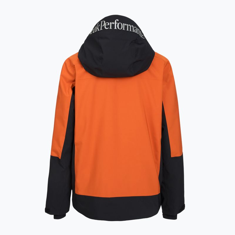 Мъжко скиорско яке Peak Performance Rider Tech Insulated gold flame/ black 2