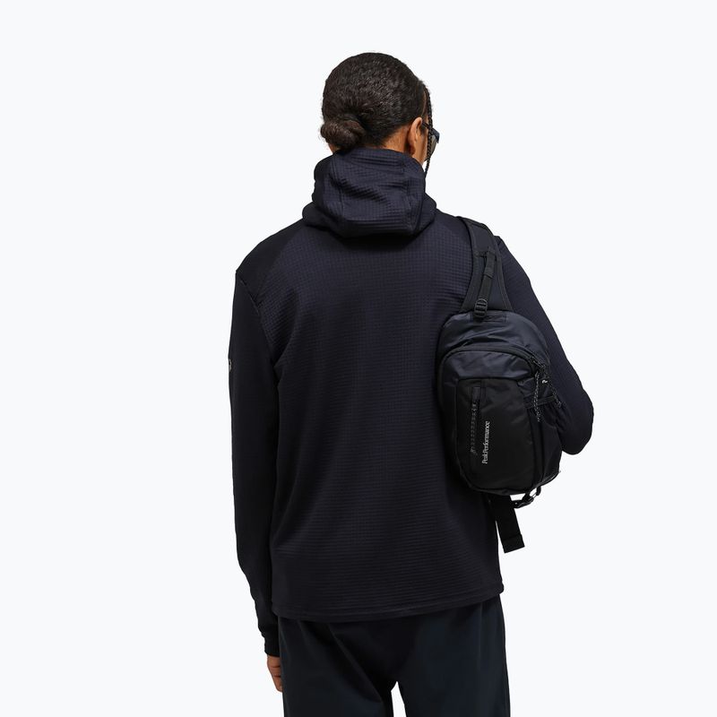 Мъжки поларен суитшърт Peak Performance Trail Polartec Power Grid Half Zip Hood black 2