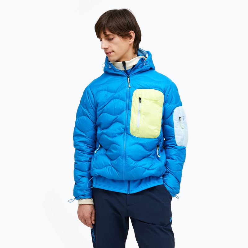 Мъжко яке Peak Performance Helium Utility Down Jacket brilliant blue/cloud/sunny adventur