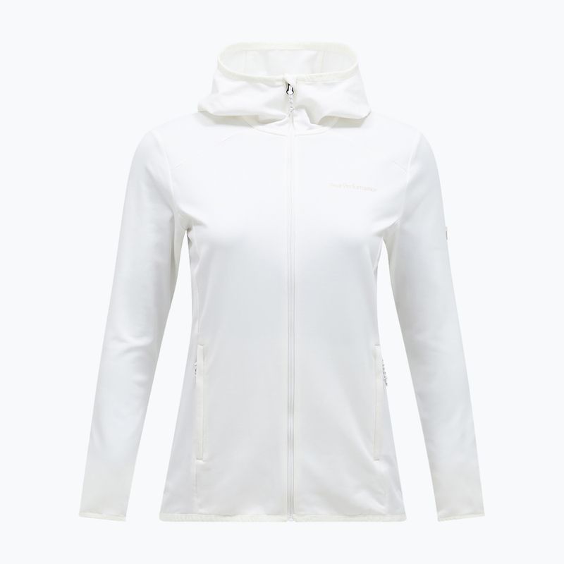 Дамски суитшърт за трекинг Peak Performance Light Zip Hood off white 3