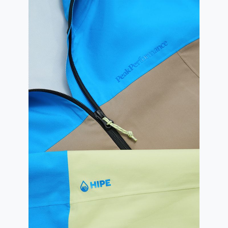 Мъжко яке Peak Performance Trail Hipe Shell брилянтно синьо/бежово/ слънчево 8