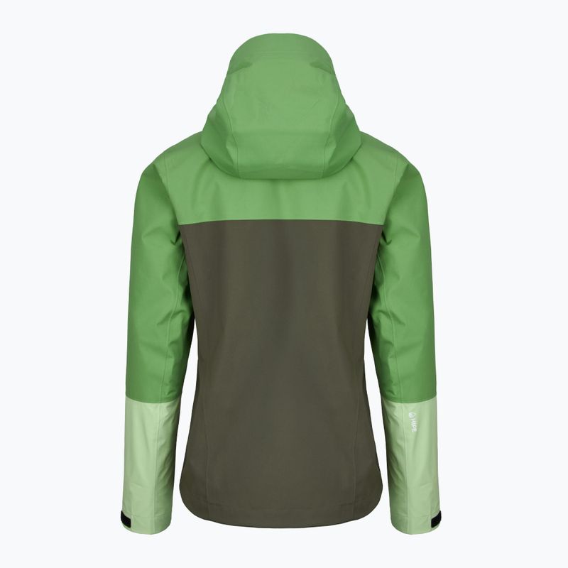 Дамско яке Peak Performance Trail Hipe Shell Peppermint/pine needle/vivid rain jacket 2
