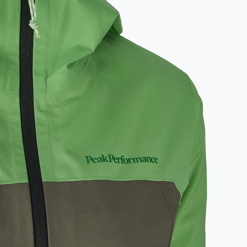 Дамско яке Peak Performance Trail Hipe Shell Peppermint/pine needle/vivid rain jacket 3