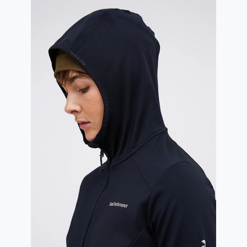 Дамски суитшърт за трекинг Peak Performance Light Zip Hood black 3