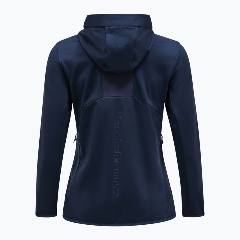 Дамски суитшърт Peak Performance Utility Light Zip blue shadow 2