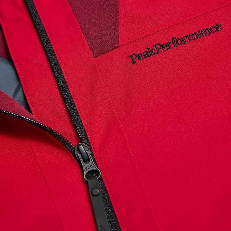 Дамско ски яке Perak Performance Rider Tech Insulated vertical zenith/tech burgundy 4