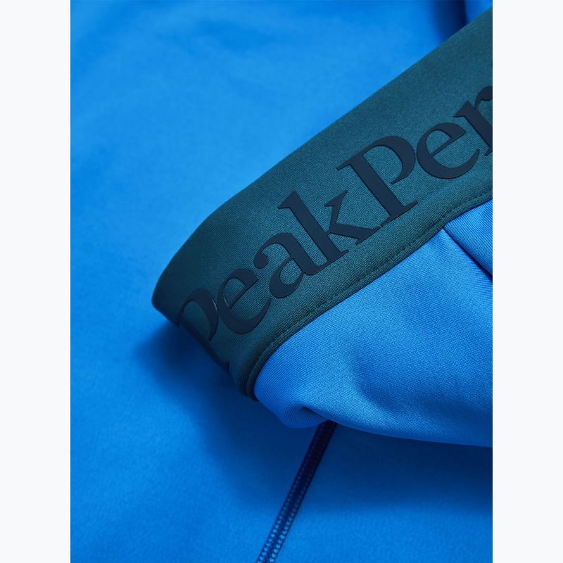 Мъжки суитшърт Peak Performance Rider Essentials Zip Hood Azure Ascent/Mountain Lake 4