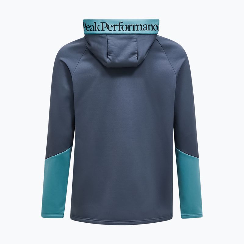 Мъжки суитшърт Peak Performance Rider Essentials Zip Hood Mountain Mist/Deluded Vision 2