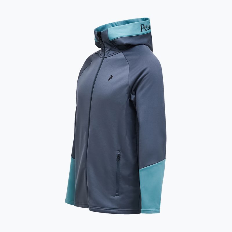 Мъжки суитшърт Peak Performance Rider Essentials Zip Hood Mountain Mist/Deluded Vision 3
