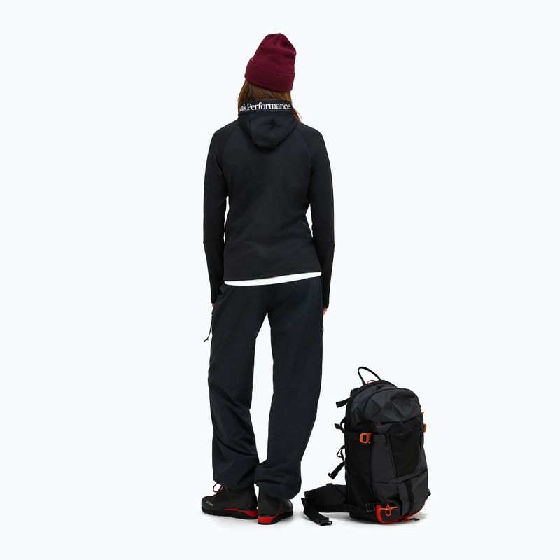 Дамски суитшърт Peak Performance Rider Essentials Zip Hood black/black 3